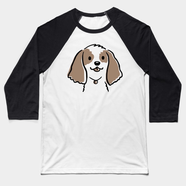 Cocker Spaniel Cartoon Dog Baseball T-Shirt by Coffee Squirrel